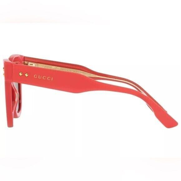 New oversized GUCCIWomen\'s Sunglasses, GG1082S cat eye vibrant peach coral pink
